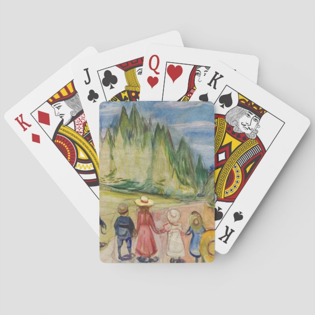 Edvard Munch - The Fairytale Forest Playing Cards (Back)