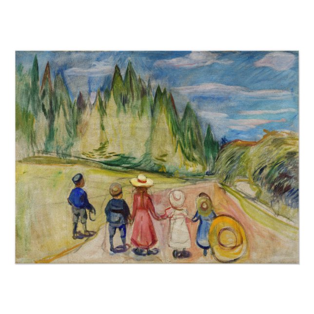 Edvard Munch - The Fairytale Forest Poster (Front)