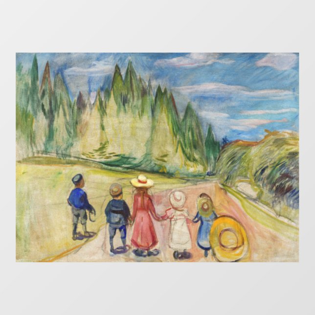 Edvard Munch - The Fairytale Forest Window Cling (Sheet)
