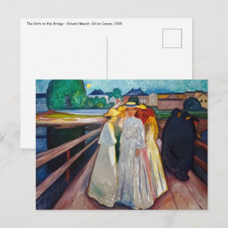 Edvard Munch - The Girls on the Bridge 1903 Postcard