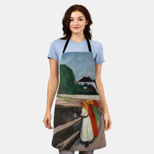 Edvard Munch - The Girls on the Bridge Apron