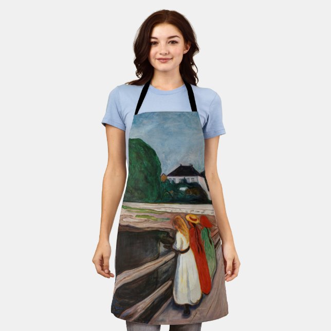 Edvard Munch - The Girls on the Bridge Apron (Worn)