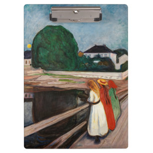 Edvard Munch - The Girls on the Bridge Clipboard