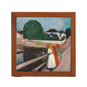 Edvard Munch - The Girls on the Bridge Desk Organiser