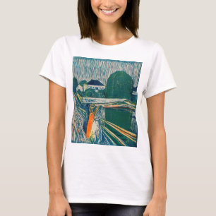 Edvard Munch - The Girls on the Bridge, Lithograph T-Shirt