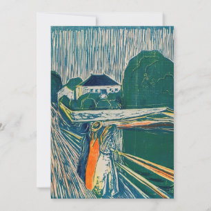 Edvard Munch - The Girls on the Bridge, Lithograph Thank You Card