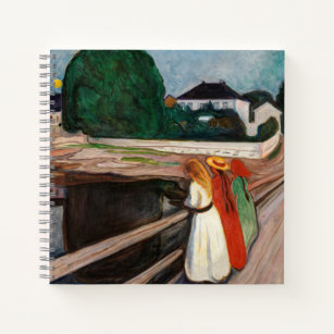 Edvard Munch - The Girls on the Bridge Notebook