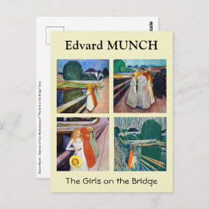 Edvard Munch - The Girls on the Bridge Selection Postcard