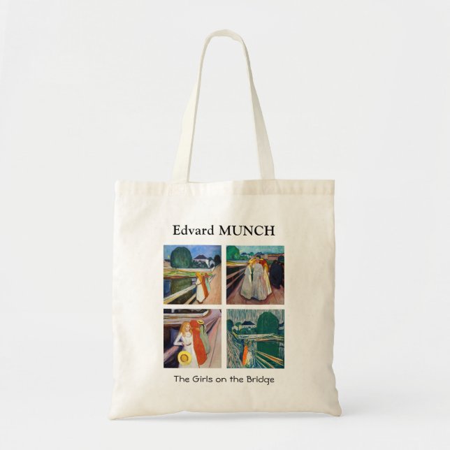 Edvard Munch - The Girls on the Bridge Selection Tote Bag (Front)