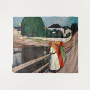 Edvard Munch - The Girls on the Bridge Tapestry