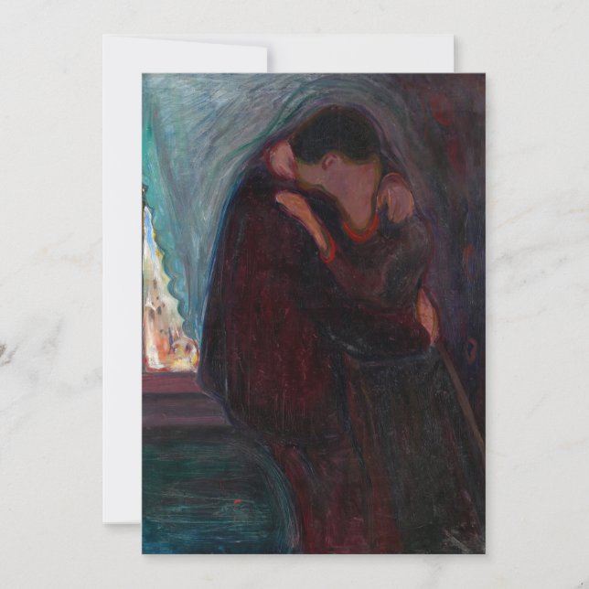 Edvard Munch - The Kiss Invitation (Front)