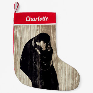 Edvard Munch - The Kiss IV Compact Small Christmas Stocking