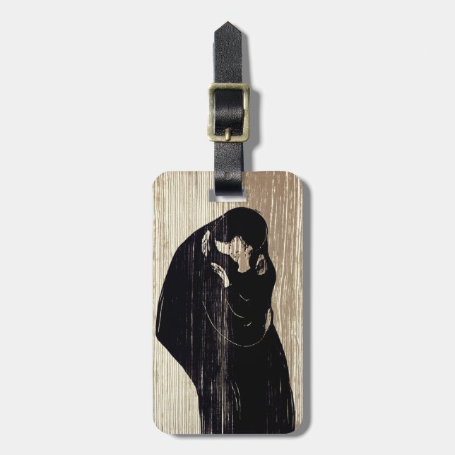 Edvard Munch - The Kiss IV Luggage Tag (Front Vertical)
