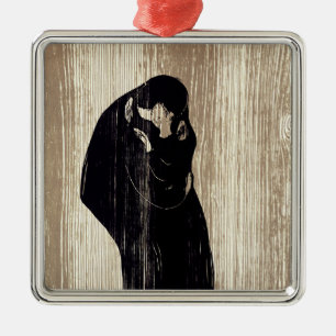 Edvard Munch - The Kiss IV Metal Tree Decoration