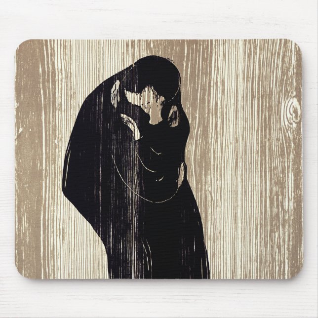 Edvard Munch - The Kiss IV Mouse Mat (Front)