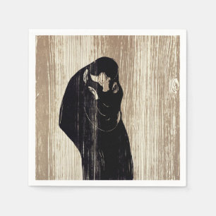 Edvard Munch - The Kiss IV Napkin