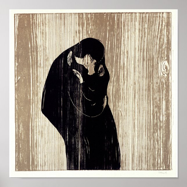 Edvard Munch - The Kiss IV Poster (Front)