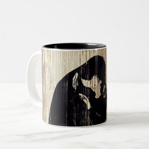 Edvard Munch - The Kiss IV Two-Tone Coffee Mug