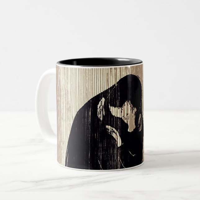 Edvard Munch - The Kiss IV Two-Tone Coffee Mug (Front Left)