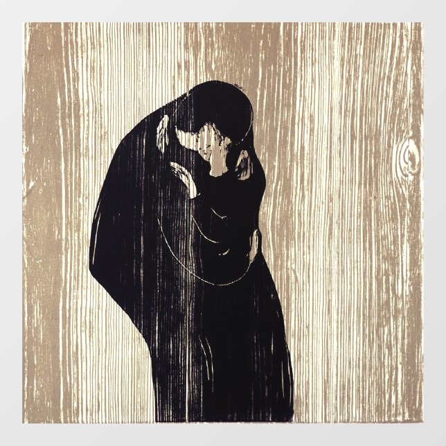 Edvard Munch - The Kiss IV Window Cling (Sheet)