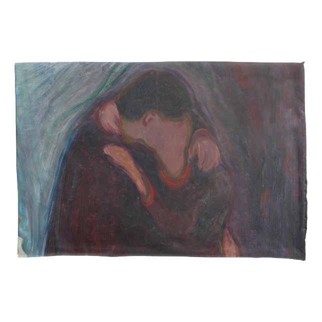 Edvard Munch - The Kiss Pillowcase (Front)