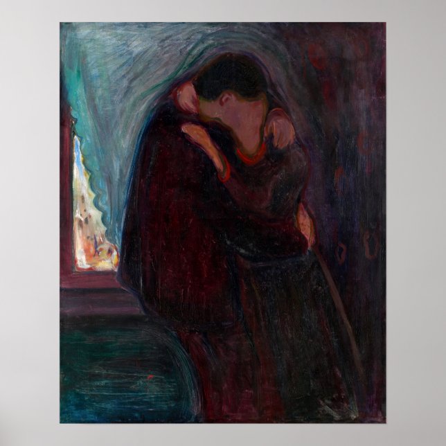 Edvard Munch - The Kiss Poster (Front)