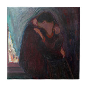 Edvard Munch - The Kiss Tile
