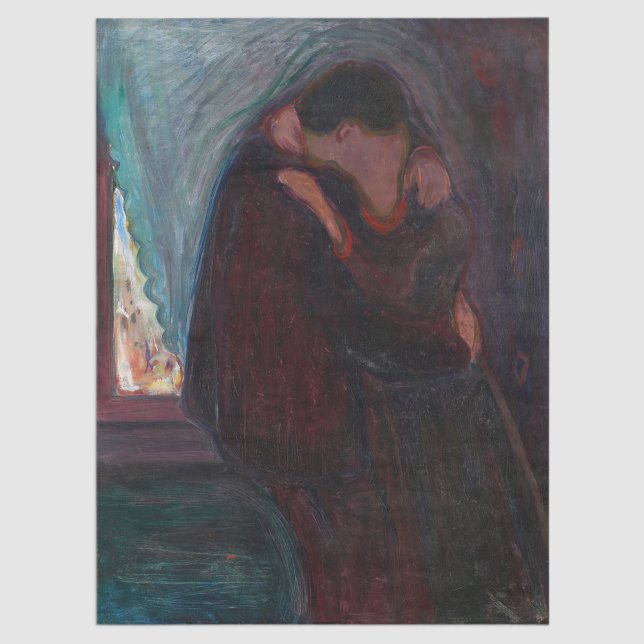 Edvard Munch - The Kiss Tissue Paper (Creator Uploaded)