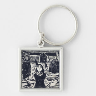 Edvard Munch The Pretenders The Last Hour Key Ring