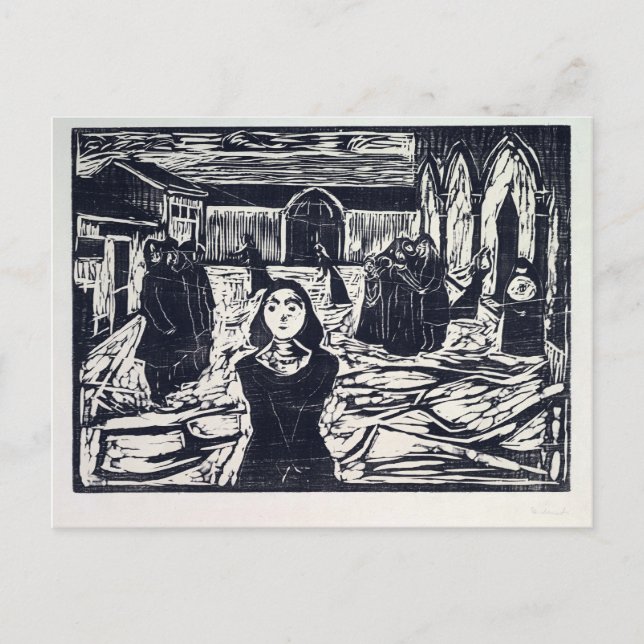 Edvard Munch The Pretenders The Last Hour Postcard (Front)