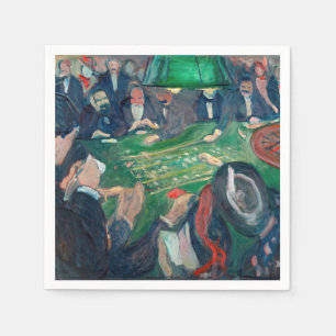 Edvard Munch - The Roulette Table in Monte Carlo Napkin