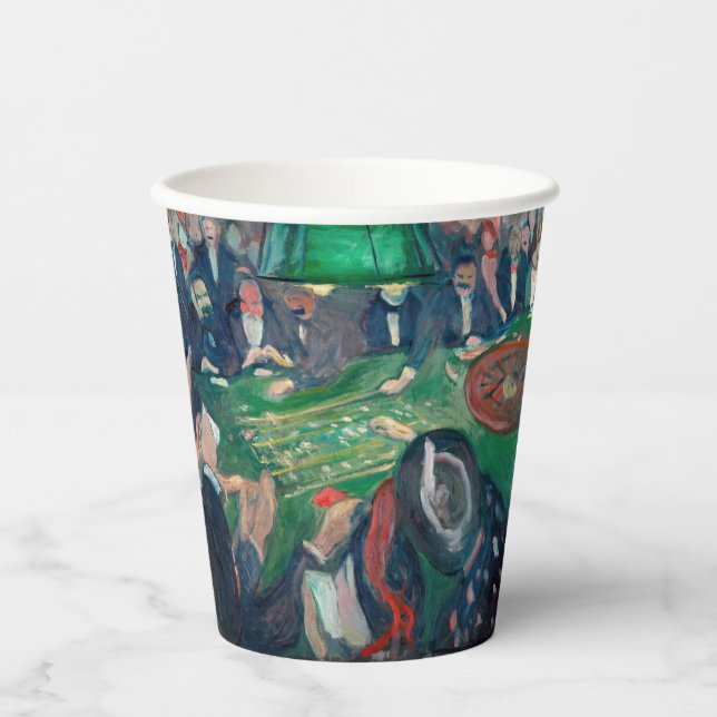 Edvard Munch - The Roulette Table in Monte Carlo Paper Cups (Front)