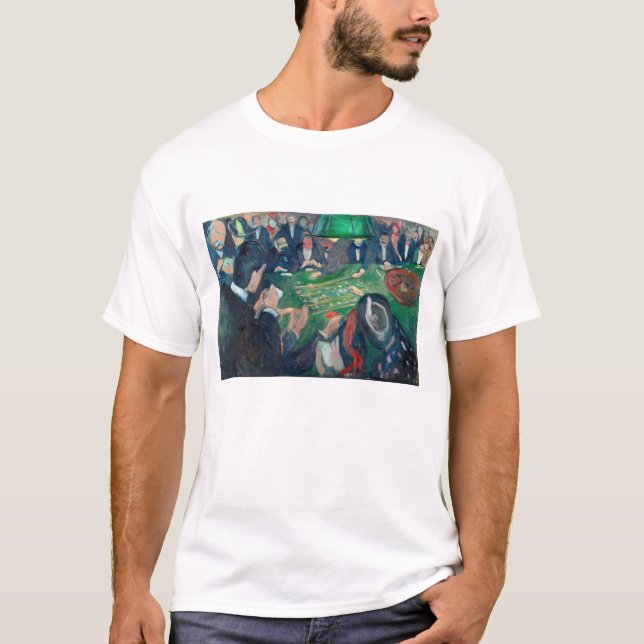 Edvard Munch - The Roulette Table in Monte Carlo T-Shirt (Front)