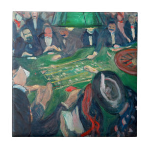 Edvard Munch - The Roulette Table in Monte Carlo Tile