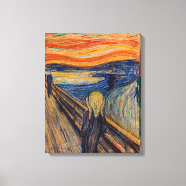 Edvard Munch - The Scream 1893 Canvas Print (Front)