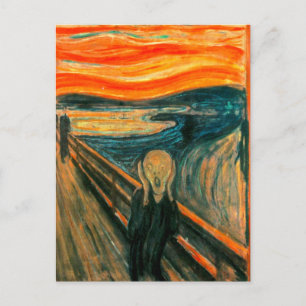 EDVARD MUNCH - The scream 1893 Postcard
