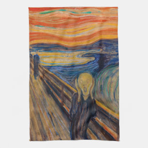 Edvard Munch - The Scream 1893 Tea Towel