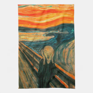EDVARD MUNCH - The scream 1893 Tea Towel
