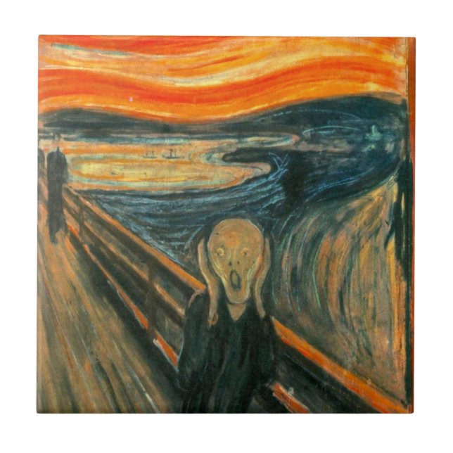 EDVARD MUNCH - The scream 1893 Tile (Front)