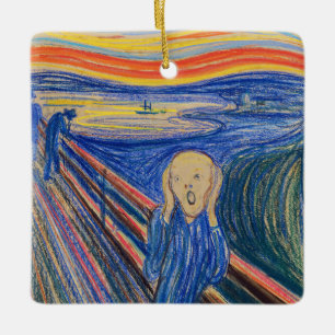 Edvard Munch - The Scream 1895 Ceramic Ornament