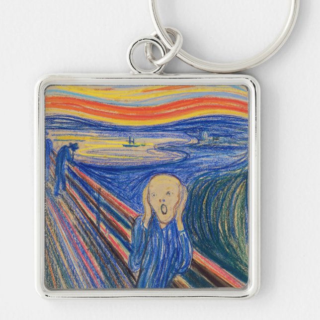 Edvard Munch - The Scream 1895 Key Ring (Front)