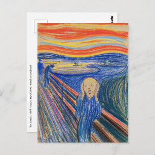 Edvard Munch - The Scream 1895 Postcard