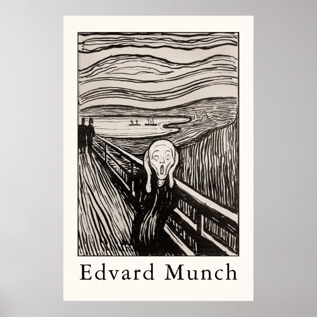 Edvard Munch – The Scream (1895) Poster (Front)