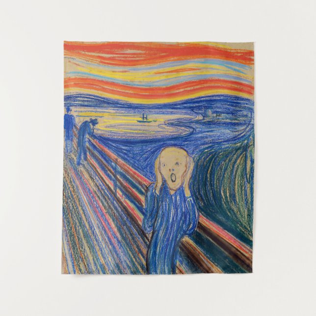 Edvard Munch - The Scream 1895 Tapestry (Front)