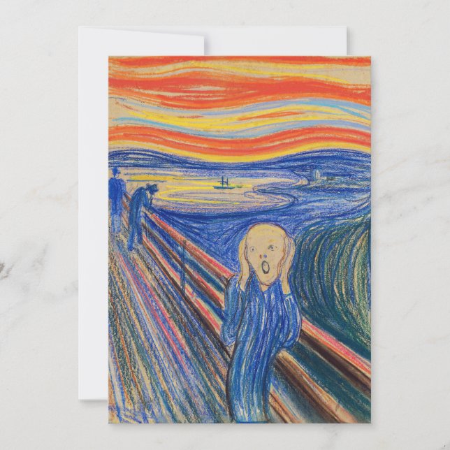 Edvard Munch - The Scream 1895 Thank You Card (Front)