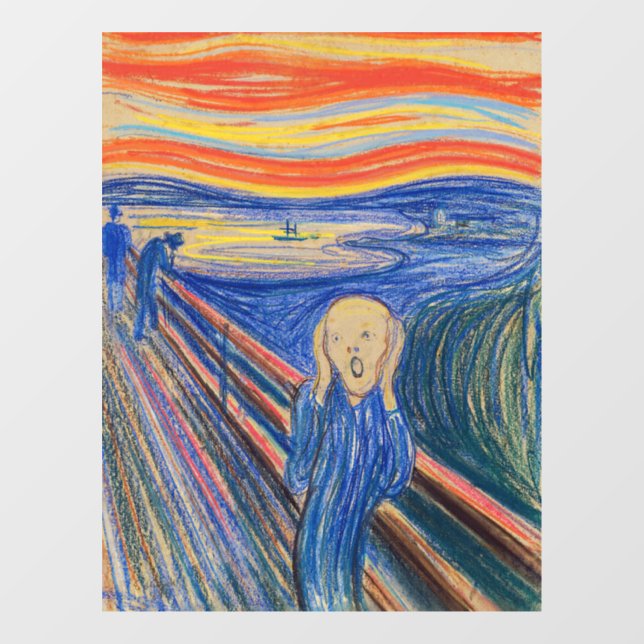 Edvard Munch - The Scream 1895 Window Cling (Sheet)