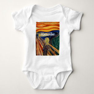 Edvard Munch - The Scream 1910 Baby Bodysuit