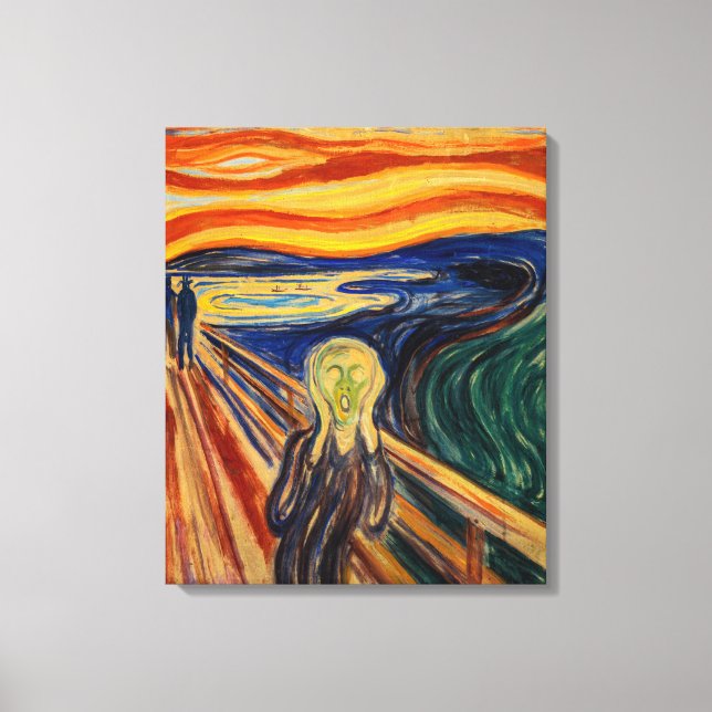 Edvard Munch - The Scream 1910 Canvas Print (Front)