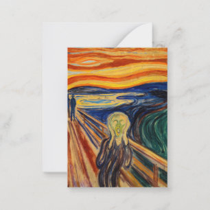 Edvard Munch - The Scream 1910 Card
