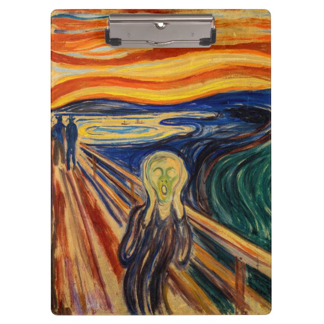 Edvard Munch - The Scream 1910 Clipboard (Front)
